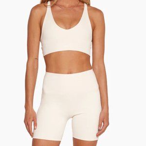 NWT Set Active Luxform Bike Shorts - Cream